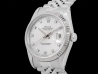 Rolex Datejust 36 Argento Jubilee Silver Lining Diamonds Dial  16234